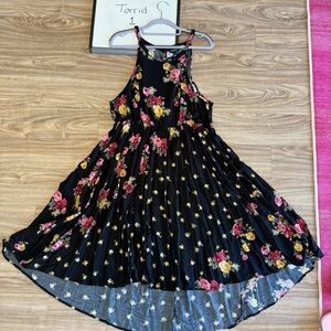 Torrid floral multi print dress 1X